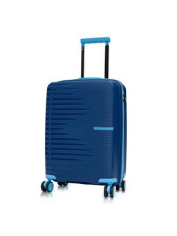 Nasher Miles - Blue Textured Trolley Bag (Small)