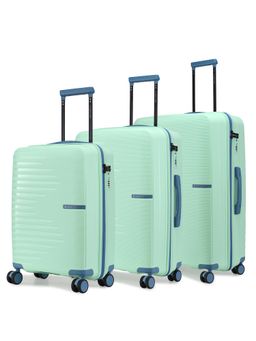 Nasher Miles - Turquoise Textured Trolley Bag (Pack of 3) (S/M/L)