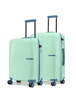 Nasher Miles - Turquoise Textured Trolley Bag (Pack of 2) (S-M)
