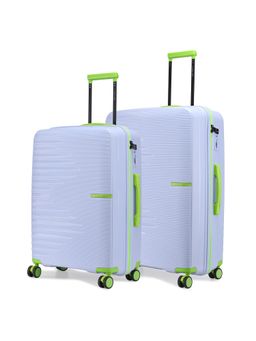 Nasher Miles - Purple Textured Trolley Bag (Pack of 2) (M-L)