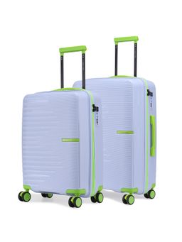 Nasher Miles - Purple Textured Trolley Bag (Pack of 2) (S-M)