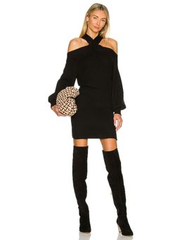 Line & Dot - Ariana Cold Shoulder Sweater Dress