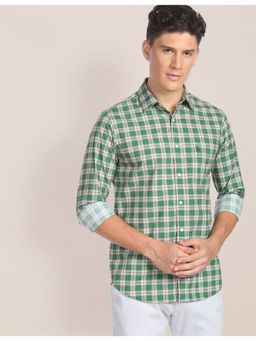 U.S. POLO ASSN. - Pure Green Cotton Tartan Shirt