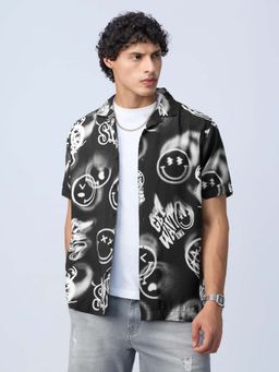 The Souled Store - Smiley: The Happy Void Black Shirt