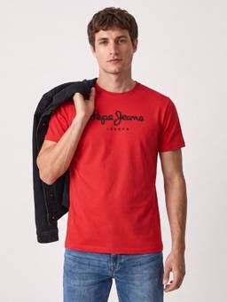 Pepe Jeans - Red Solid Pure Cotton Slim Fit T-Shirt