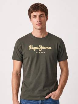 Pepe Jeans - Olive Solid Pure Cotton Slim Fit T-Shirt