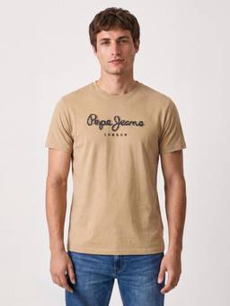 Pepe Jeans - Beige Solid Pure Cotton Slim Fit T-Shirt
