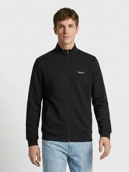 Pepe Jeans - Black Printed Blended Regular Fit Jacket
