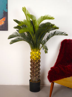 Home Bloom - Artificial Green Sago Cycas Plant with Pot