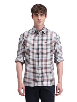 Arrow Sports - Men Multi-Color Checks Full Sleeves Collar Neck Casual Shirt