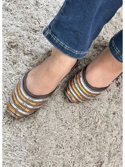 Desi Colour - Leather Basic Brown Juttis