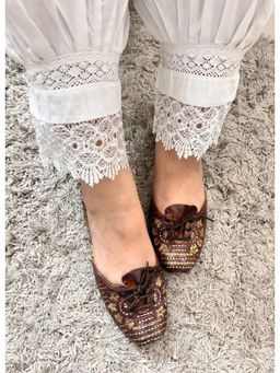 Desi Colour - Leather Brown Juttis