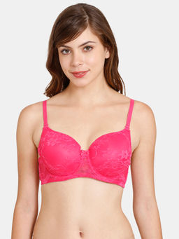 Zivame - Rosaline Padded Wired 3/4th Coverage T-Shirt Bra -Beetroot Purple
