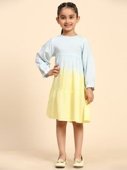 Maaesa - Girls Ombre Rayon Multi-Color Dress