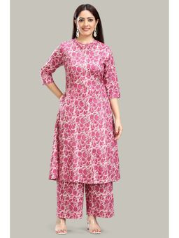 Cotton Culture - Pink Jaipuri Cotton Straight Printed Co-Ord (Set of 2)