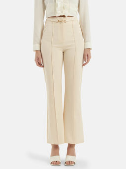 Kazo - Straight Fit Trouser with Metal Clasp