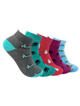 Mint & Oak - Set Of 5 Ankle Socks For Men