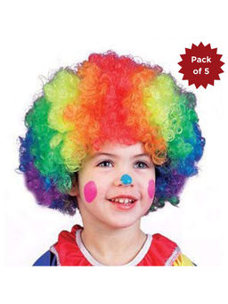 eCraftIndia - Malinga Style Colourful Hair Holi Cap (Pack Of 5)