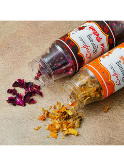 eCraftIndia - Sun Dried Rose Petals and Tesu Flowers Petals (Pack Of 2)