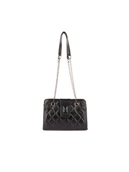 London Rag - Black Quilted Statement Sling Bag