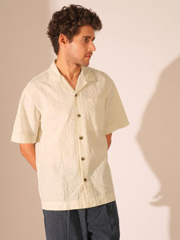 Selected - Men Solid Regular Fit White Shirt