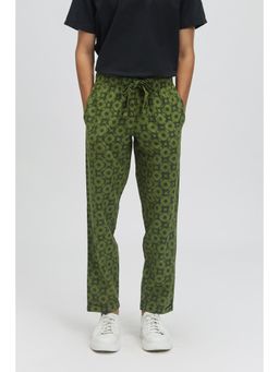 TERRA LUNA - Idle Mega Moon Bloom Trousers - Olive
