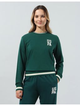 U.S. POLO ASSN. - Women's Solid Relaxed Fit Sweatshirt