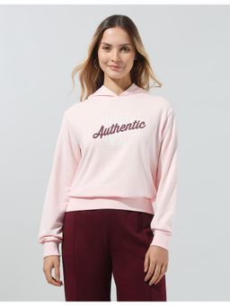 U.S. POLO ASSN. - Women's Typographic Brand Printed Hooded Sweatshirt