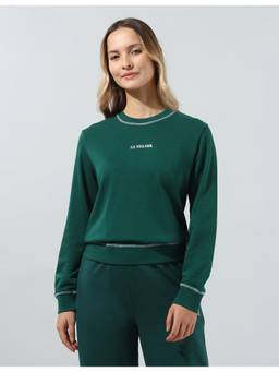 U.S. POLO ASSN. - Women's Solid Relaxed Fit Sweatshirt