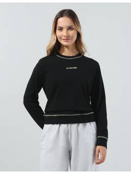 U.S. POLO ASSN. - Women's Solid Relaxed Fit Sweatshirt