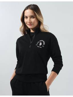 U.S. POLO ASSN. - Women's Solid Regular Fit Sweatshirt