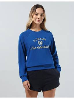 U.S. POLO ASSN. - Women's Brand Printed Relaxed Fit Sweatshirt