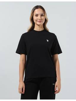 U.S. POLO ASSN. - Women's Solid Regular Fit T-Shirt