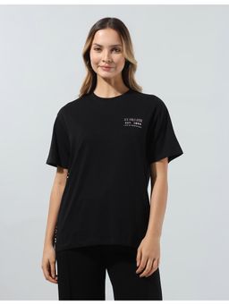 U.S. POLO ASSN. - Women's Typographic Brand Printed Boyfriend Fit T-Shirt