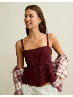 American Eagle - Lace-Trim Cami