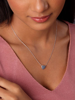 Mia by Tanishq - Oceanic Love Silver Necklace for Women