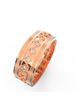 Ayanika - Rose Gold Bis Hallmark 18K Gold Lab-Grown Diamond Ring
