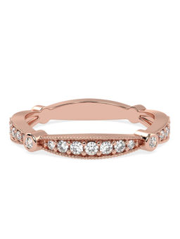 Ayanika - Rose Gold Bis Hallmark 14K Gold Lab-Grown Diamond Ring