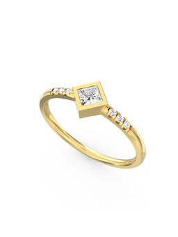 Ayanika - Bis Hallmark 14K Gold Lab-Grown Diamond Ring