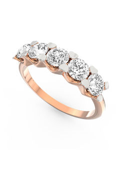 Ayanika - Rose Gold Bis Hallmark 14K Gold Lab-Grown Diamond Ring