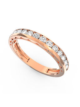 Ayanika - Rose Gold Bis Hallmark 14K Gold Lab-Grown Diamond Ring