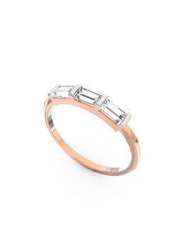 Ayanika - Rose Gold Bis Hallmark 14K Gold Lab-Grown Diamond Ring
