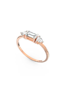 Ayanika - Rose Gold Bis Hallmark 14K Gold Lab-Grown Diamond Ring