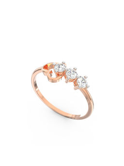 Ayanika - Rose Gold Bis Hallmark 14K Gold Lab-Grown Diamond Ring