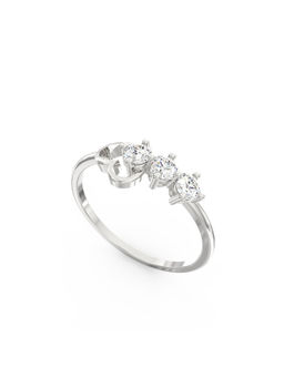Ayanika - White Gold Bis Hallmark 14K Gold Lab-Grown Diamond Ring