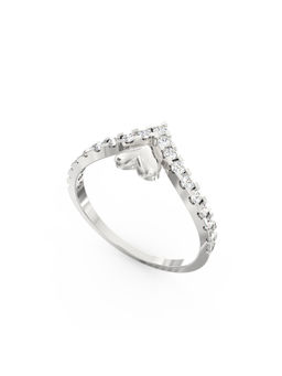 Ayanika - White Gold Bis Hallmark 14K Gold Lab-Grown Diamond Ring