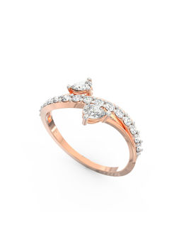 Ayanika - Rose Gold Bis Hallmark 14K Gold Lab-Grown Diamond Ring
