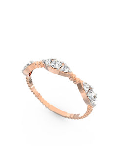 Ayanika - Rose Gold Bis Hallmark 14K Gold Lab-Grown Diamond Ring