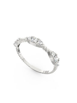 Ayanika - White Gold Bis Hallmark 14K Gold Lab-Grown Diamond Ring