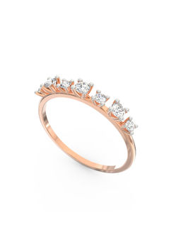 Ayanika - Rose Gold Bis Hallmark 14K Gold Lab-Grown Diamond Ring
